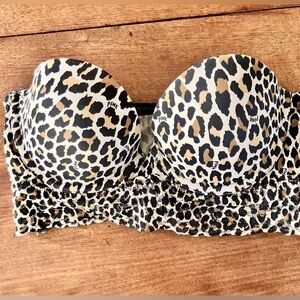 PINK Victoria's Secret Leopard Print Bustier